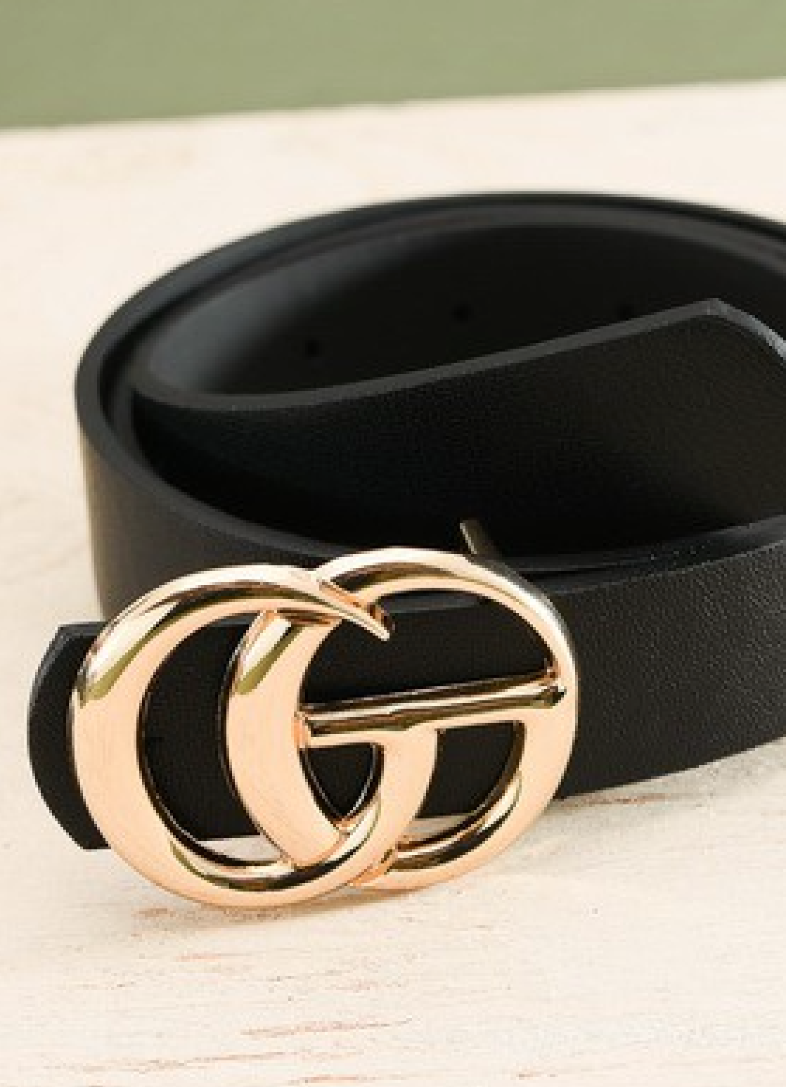 black gold buckle fashion belt