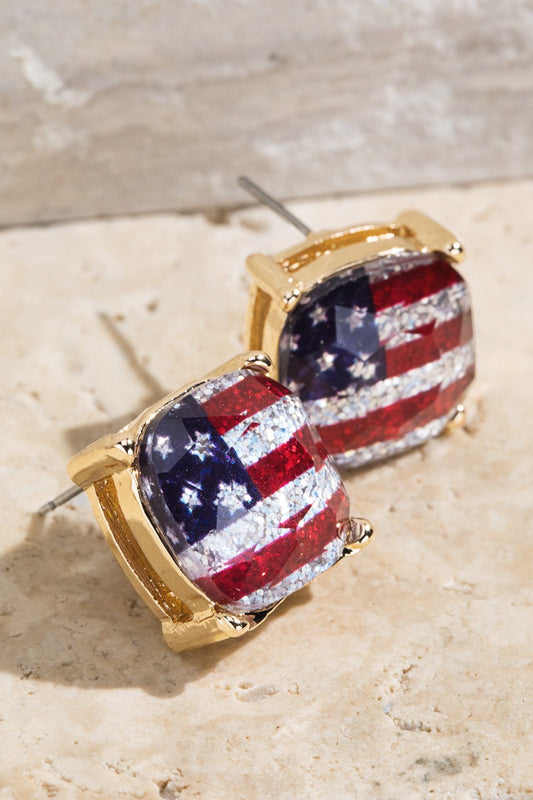 american flag studs