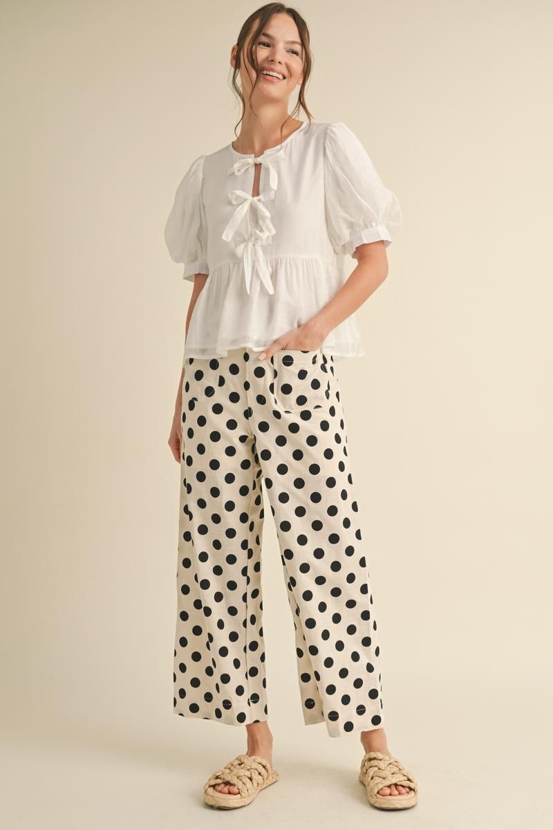 polka dot pants