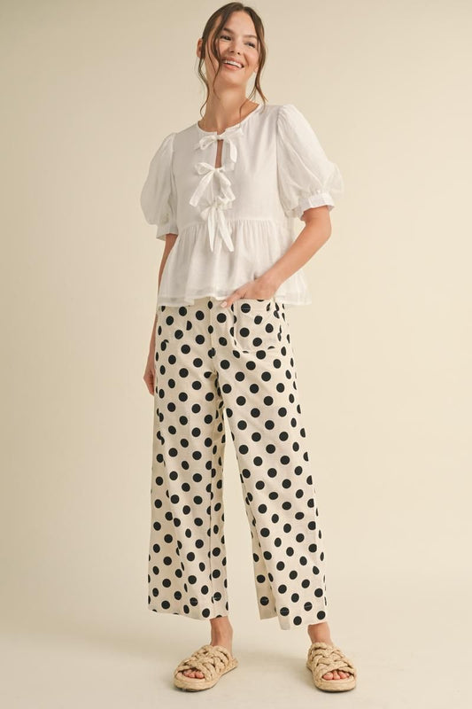 polka dot pants