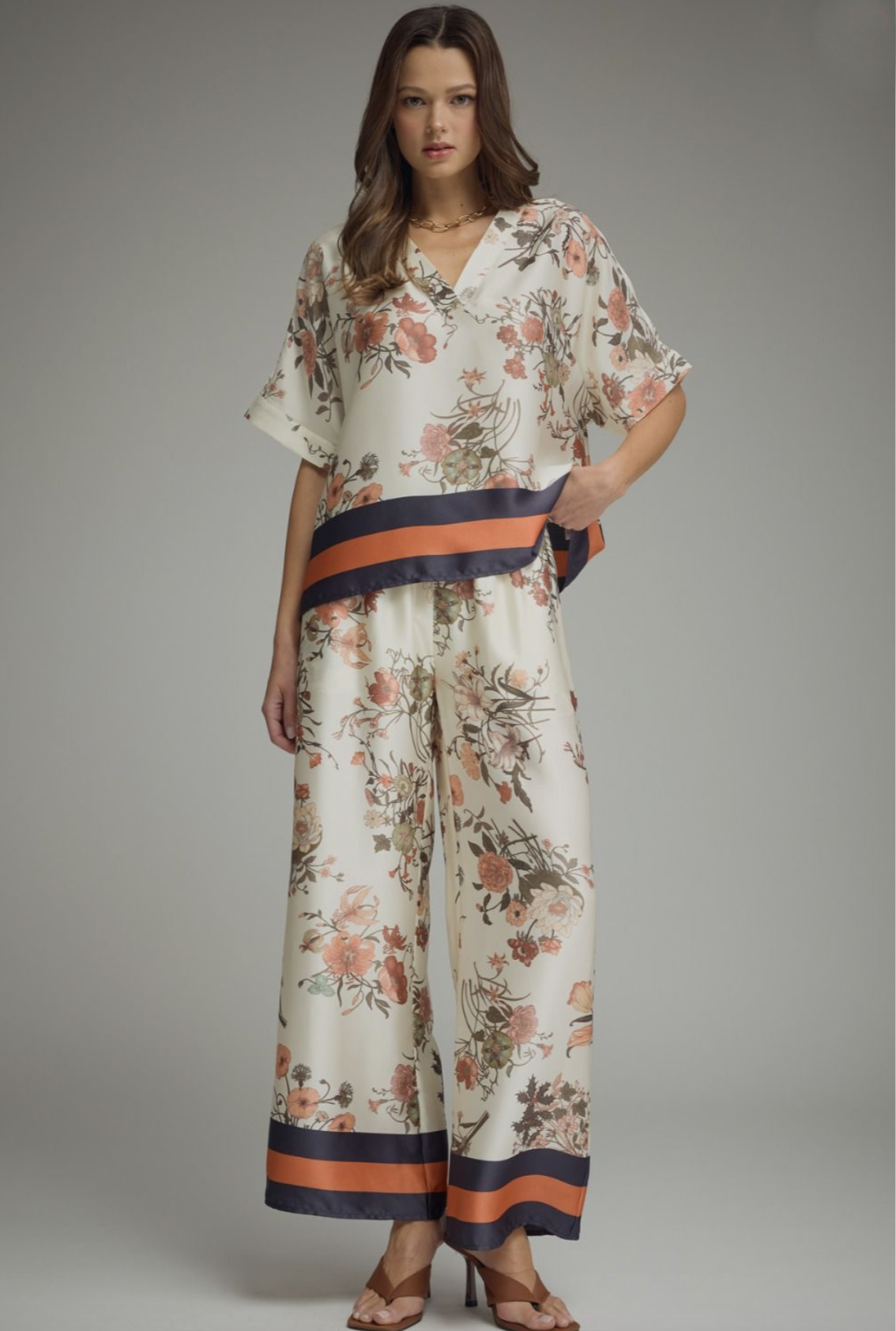 floral print machine set