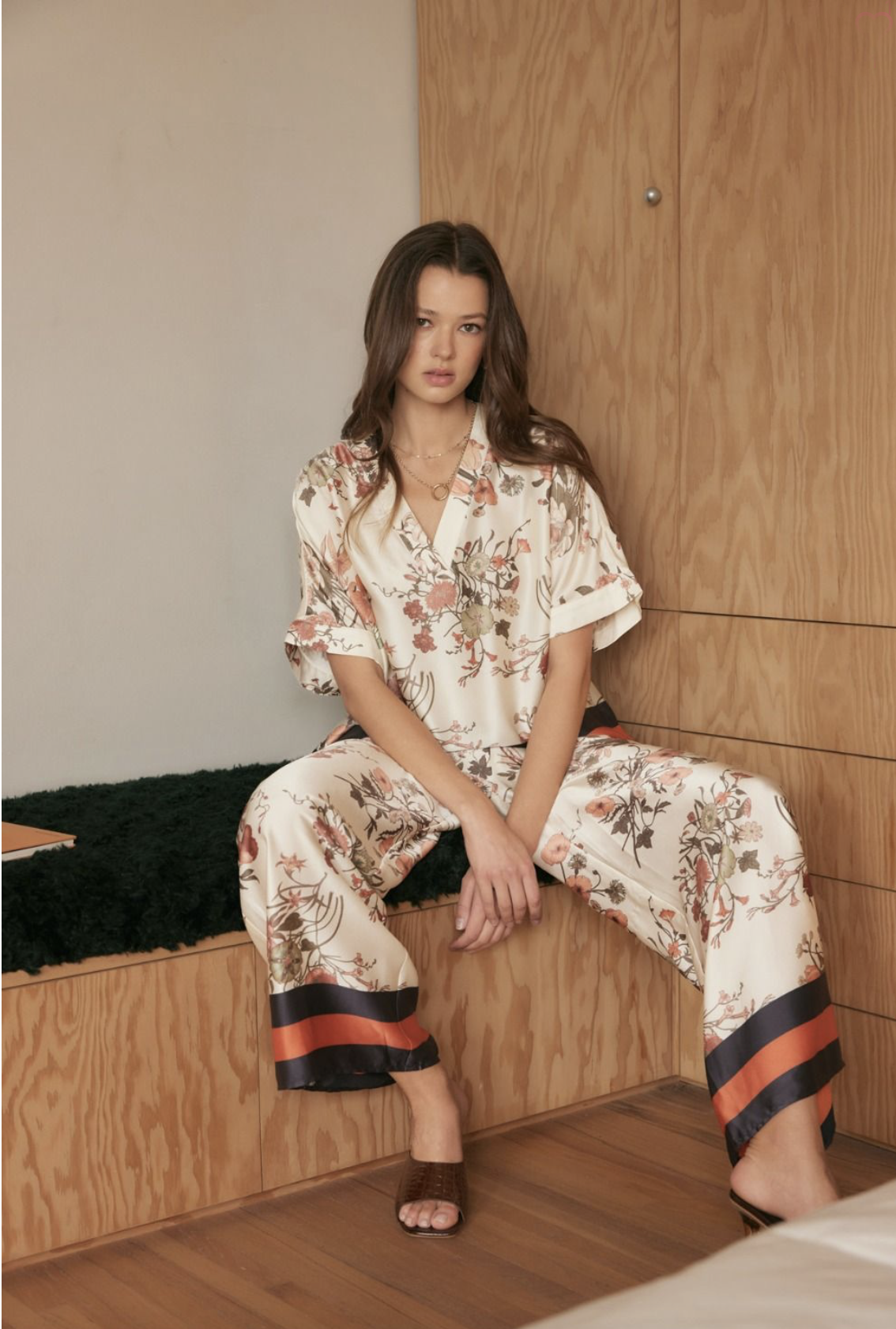 floral print machine set