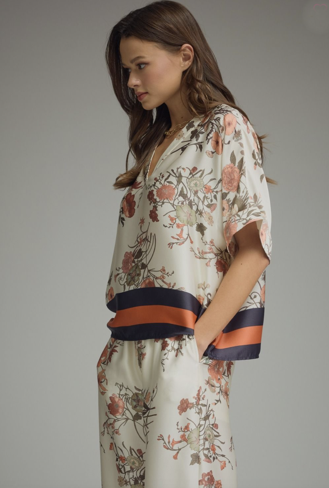 floral print machine set