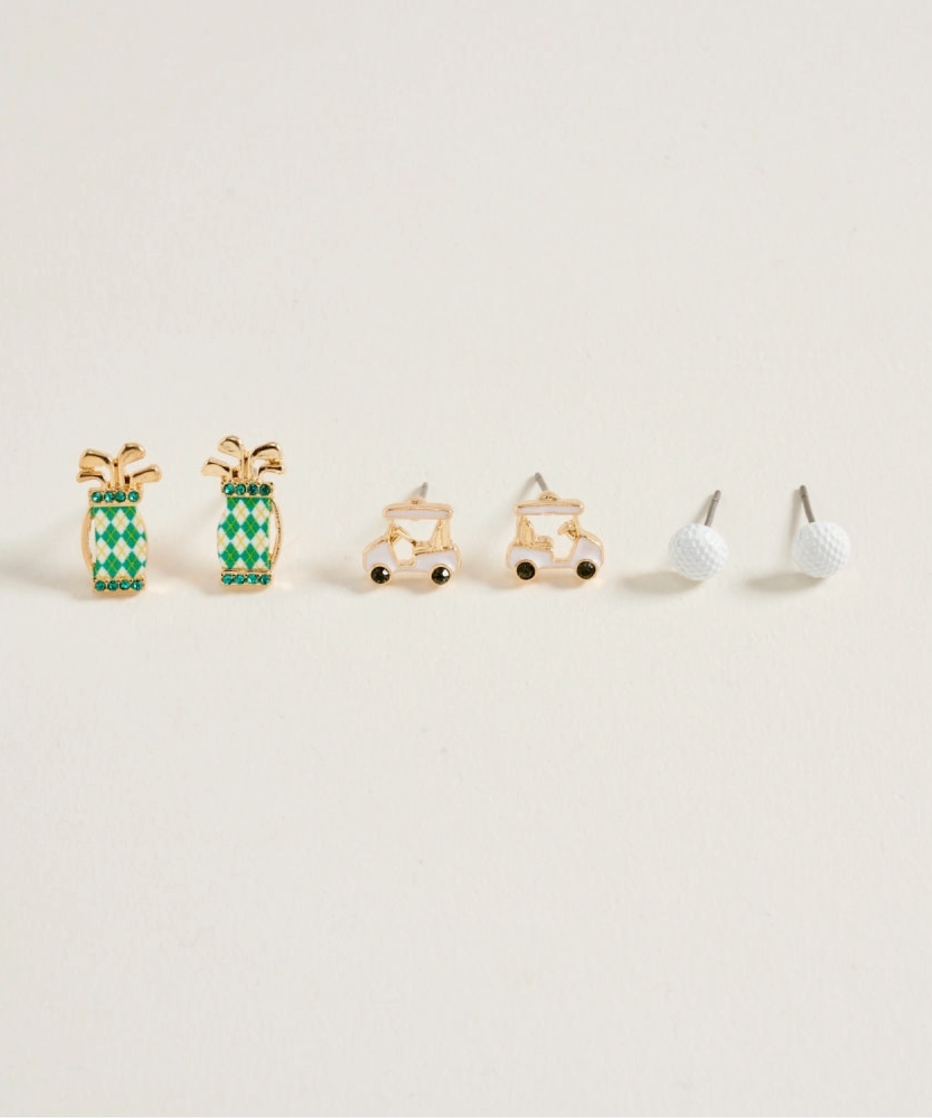 golf earring set