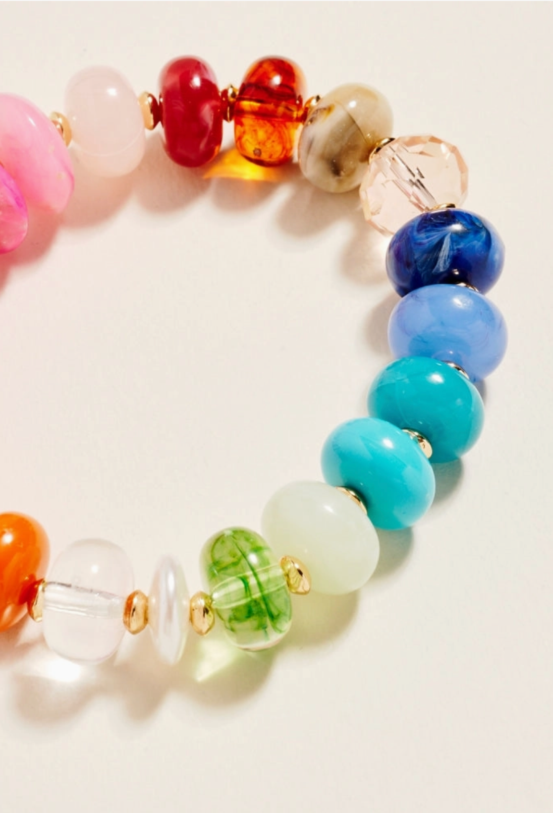 resin bead stretch bracelet