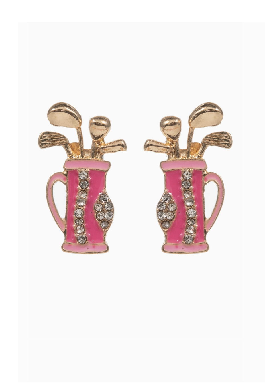 golf bag earrings