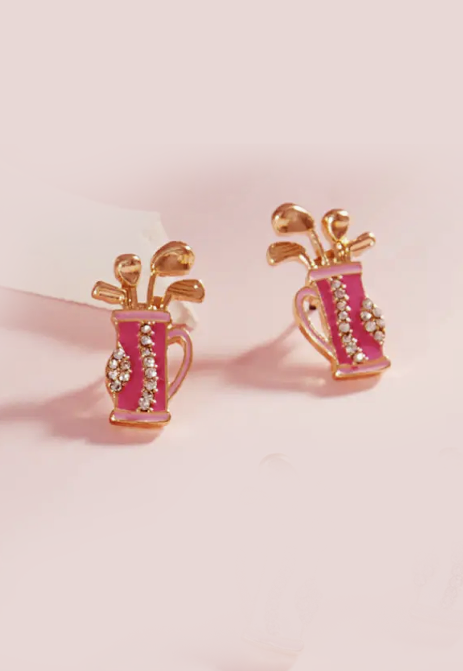 golf bag earrings